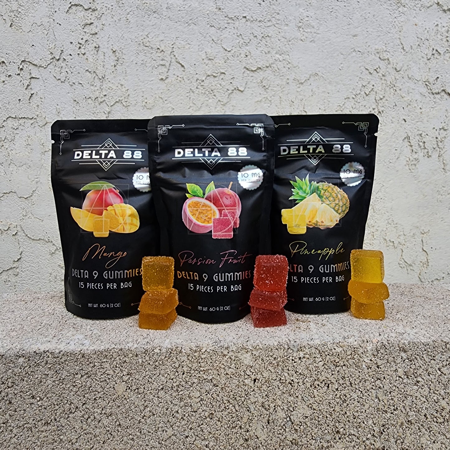 Delta 9 Pineapple 10MG Gummies - 15 count