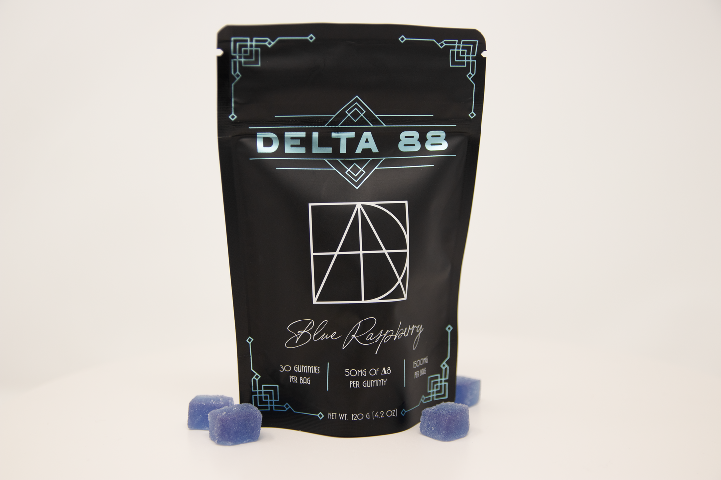 50 mg Blue Raspberry Delta 8 Gummies - 30 count