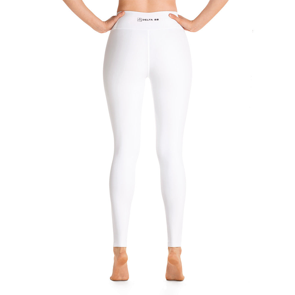Delta 88 White Yoga Leggings