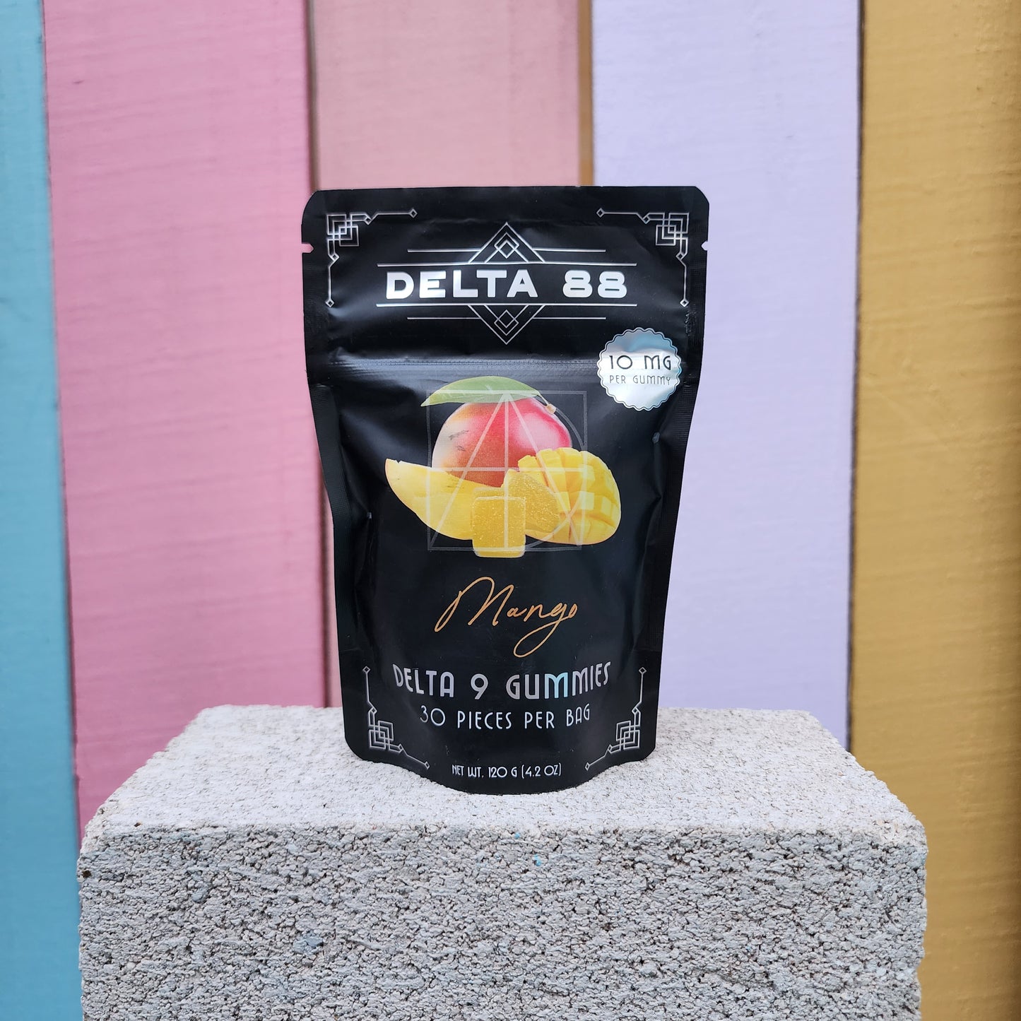 Delta 9 Mango 10MG Gummies - 30 count