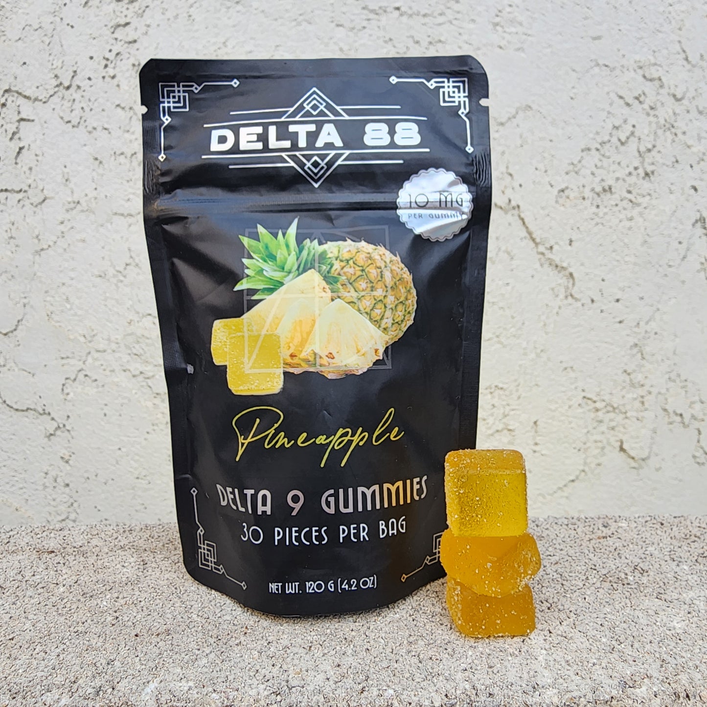 Delta 9 Pineapple 10MG Gummies - 30 count