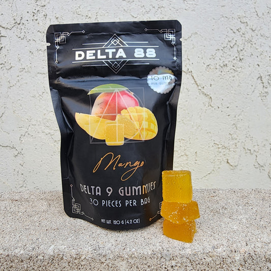 Delta 9 Mango 10MG Gummies - 30 count