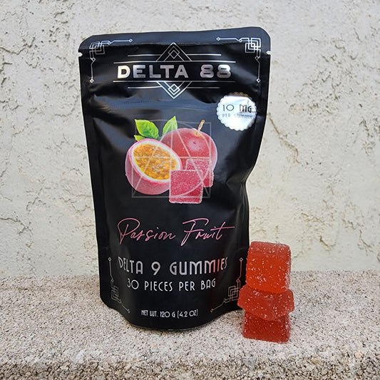 Delta 9 Passion Fruit 10MG Gummies - 30 count