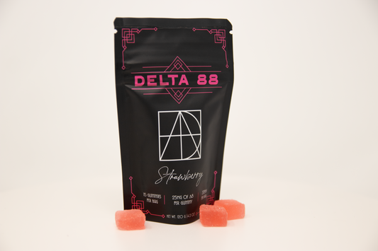 25 mg Strawberry Delta 8 Gummies - 15 count