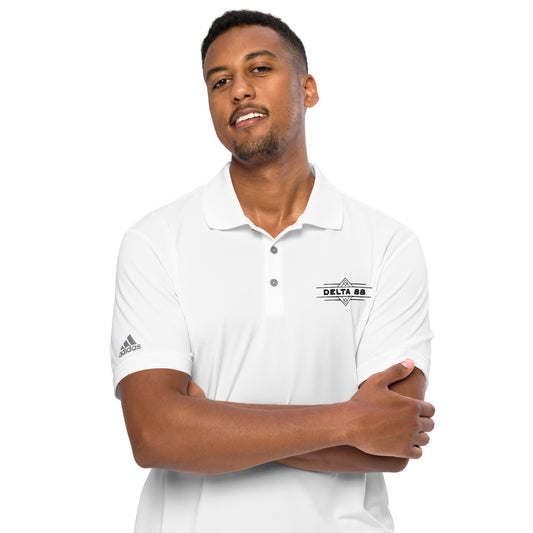 DELTA 88 White Adidas performance polo shirt