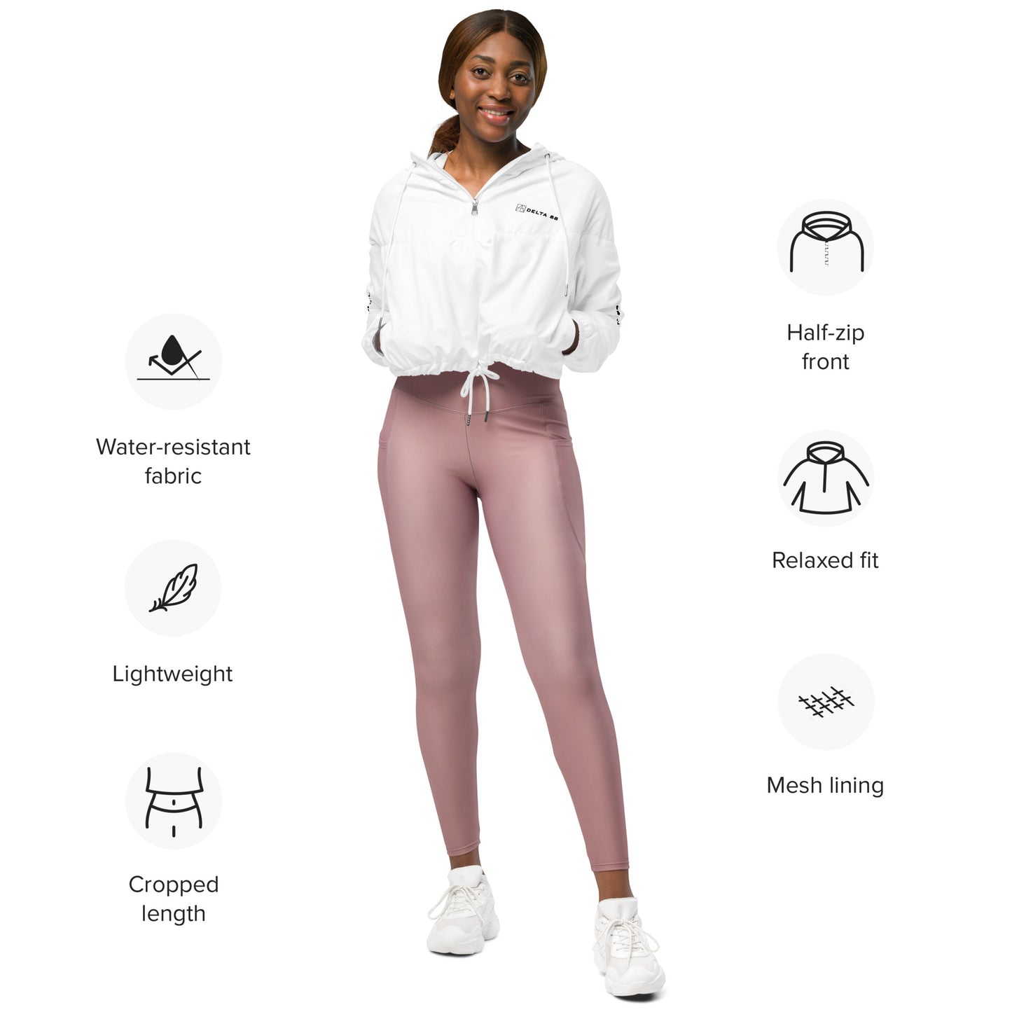 Delta 88 Women’s cropped windbreaker