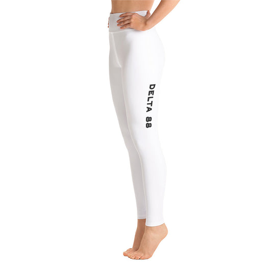 Delta 88 White Yoga Leggings