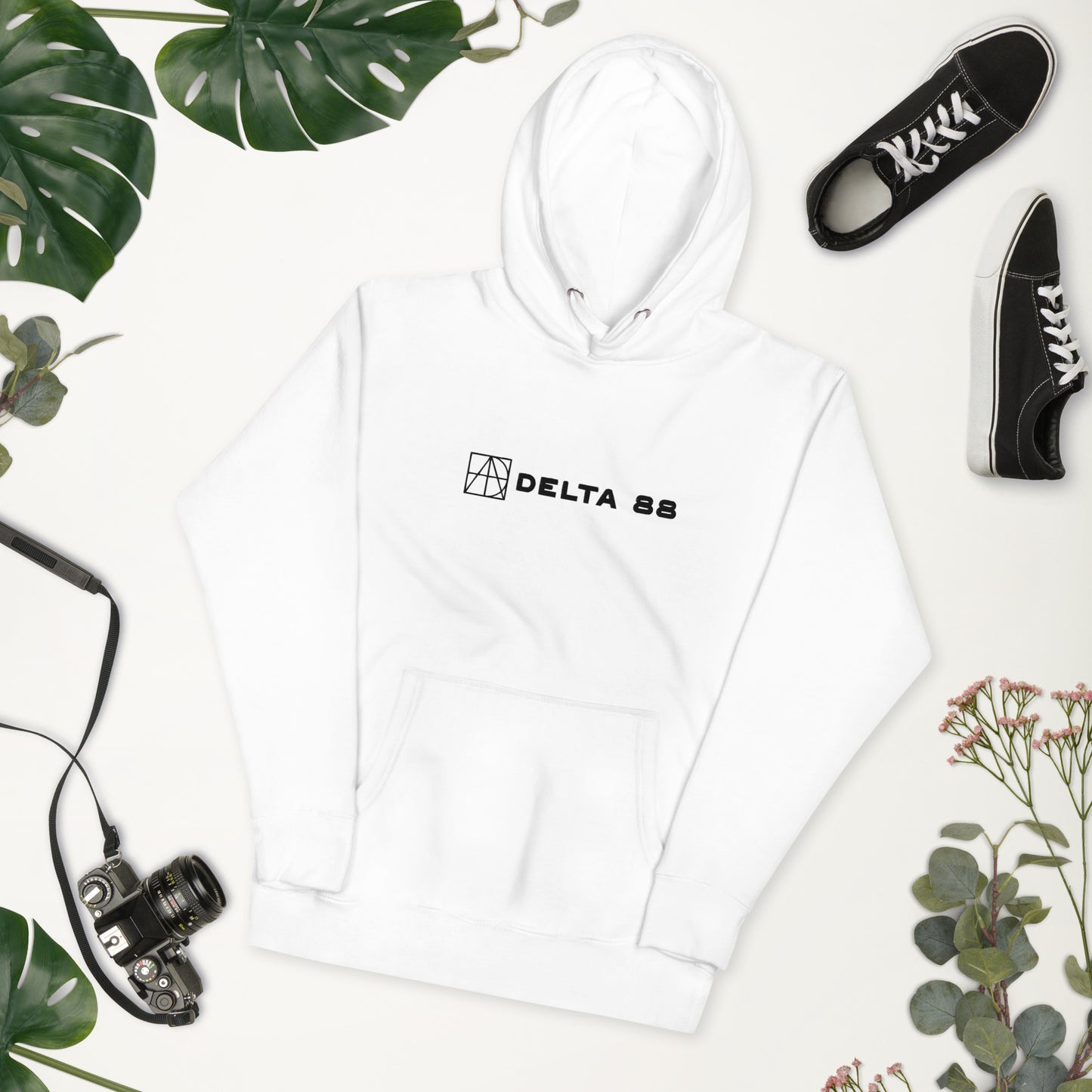 Delta 88 White Unisex Hoodie