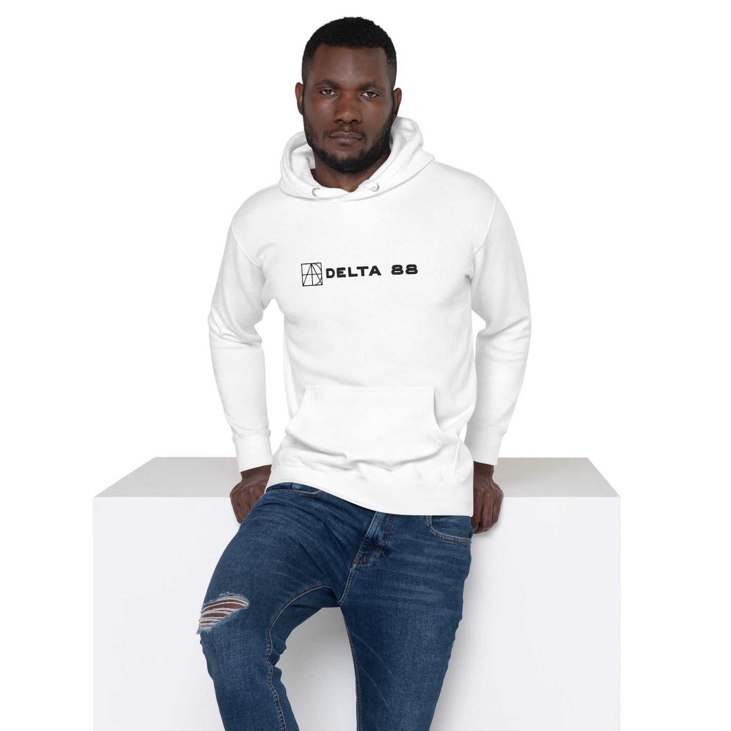 Delta 88 White Unisex Hoodie