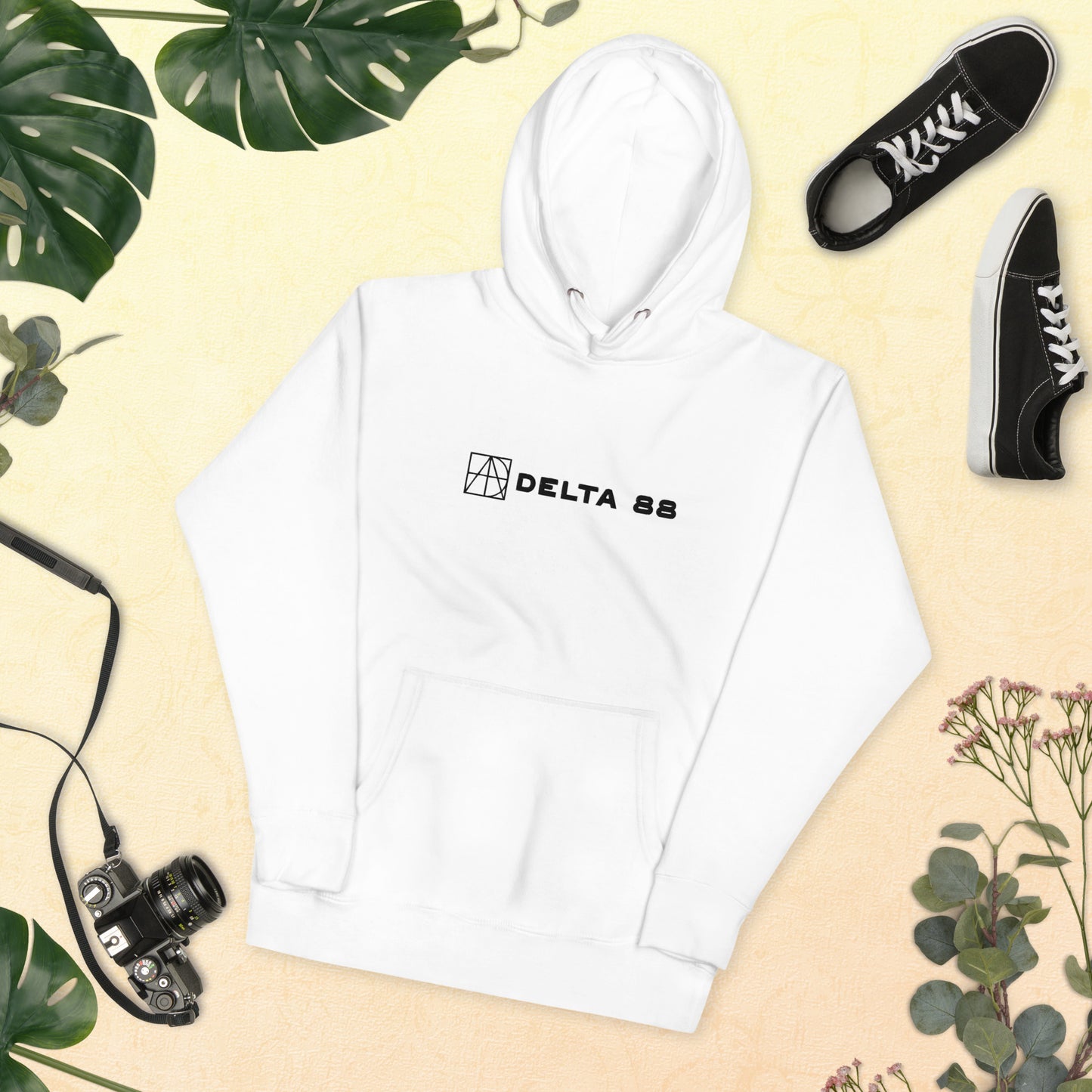 Delta 88 White Unisex Hoodie
