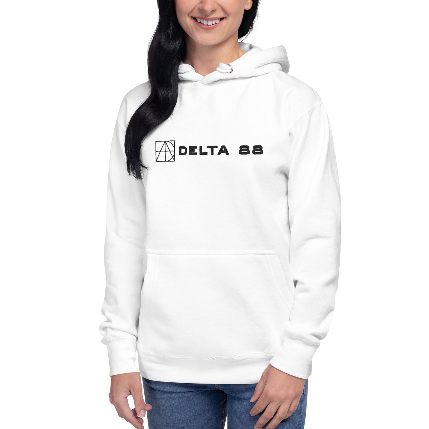 Delta 88 White Unisex Hoodie