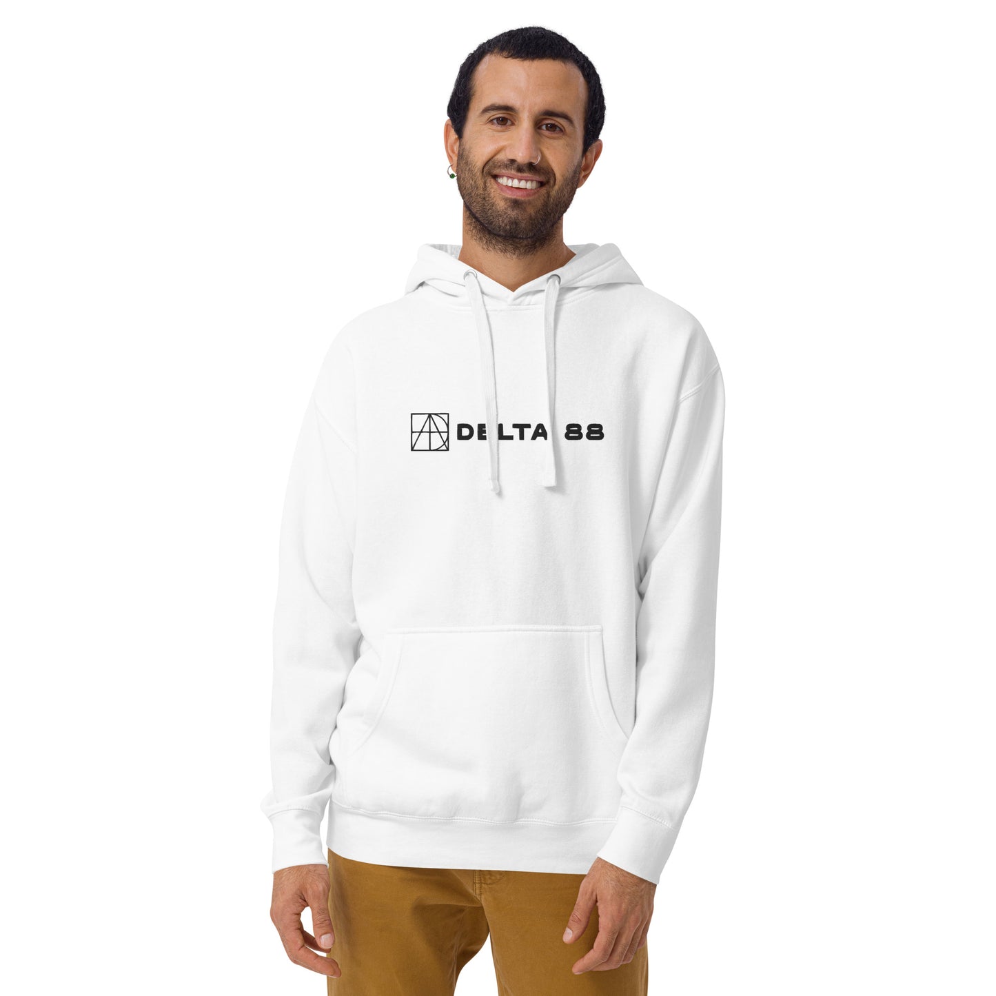 Delta 88 White Unisex Hoodie