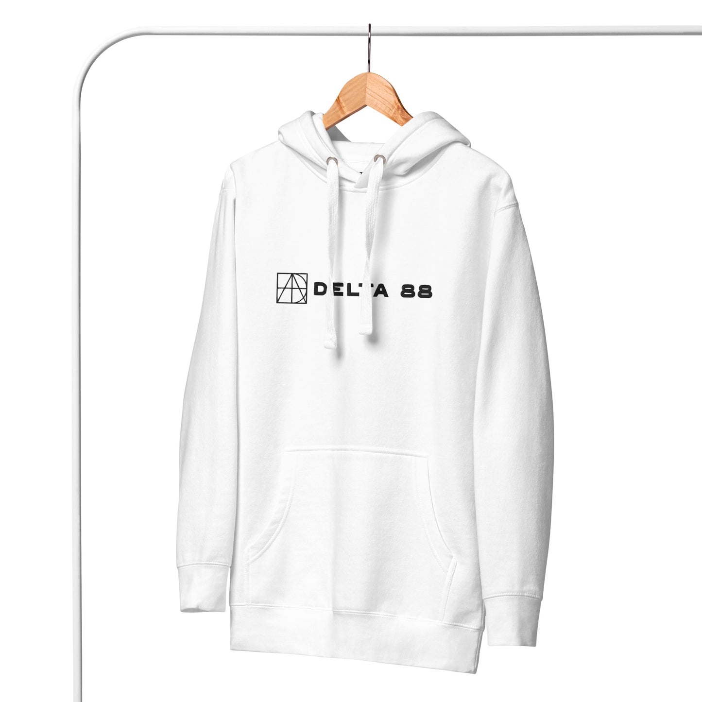 Delta 88 White Unisex Hoodie