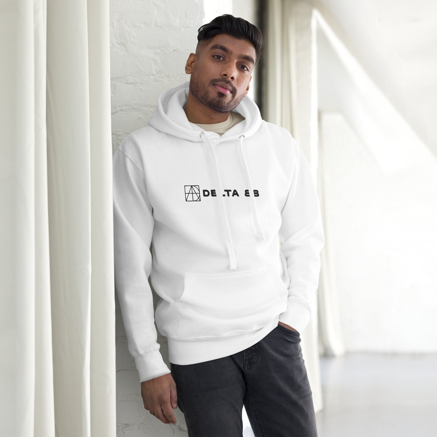 Delta 88 White Unisex Hoodie
