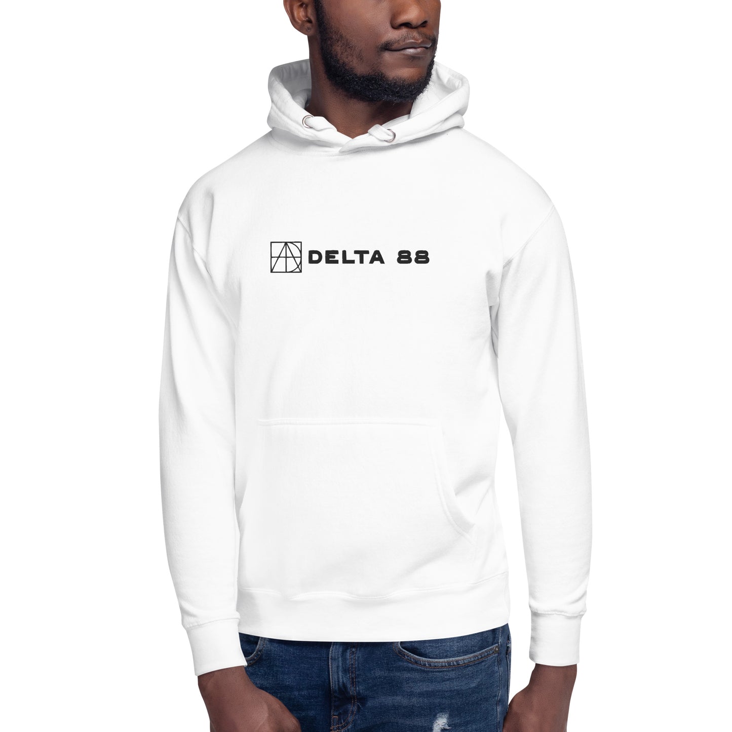 Delta 88 White Unisex Hoodie