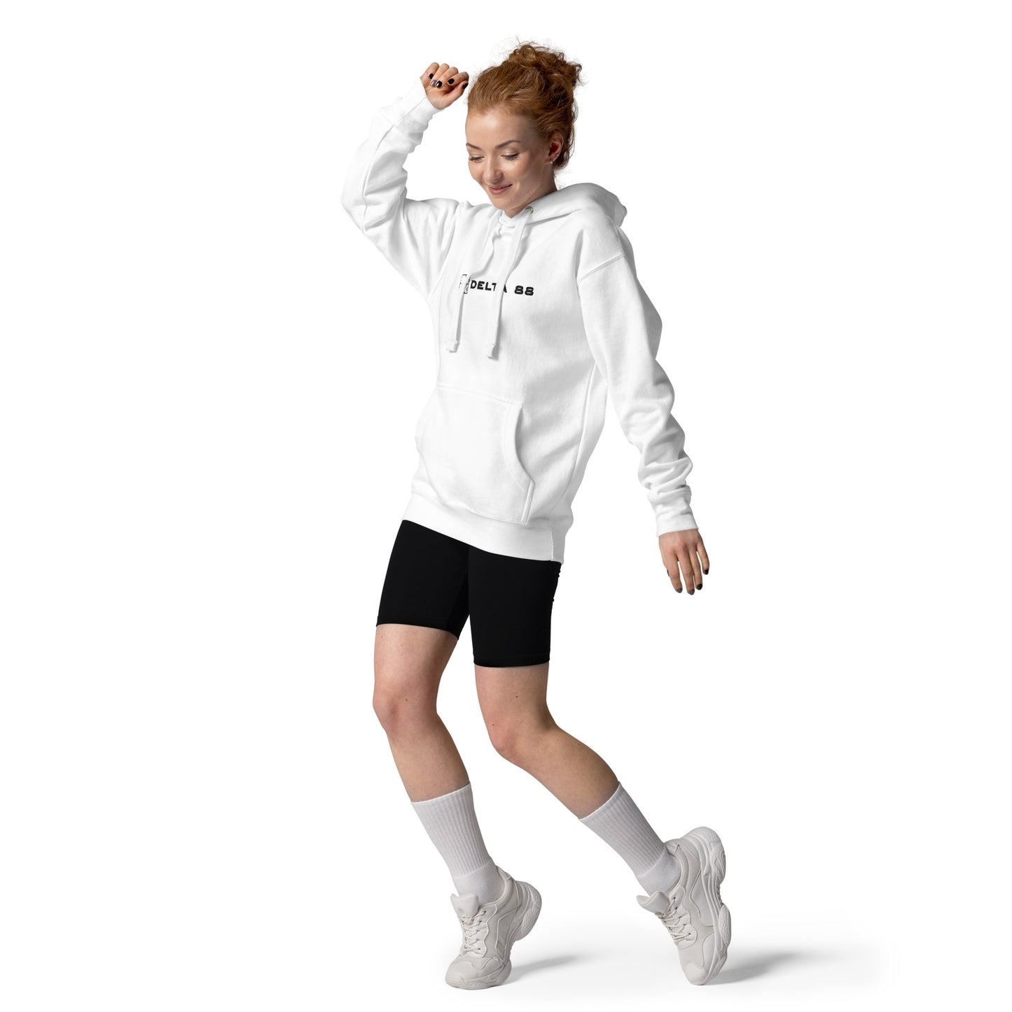 Delta 88 White Unisex Hoodie