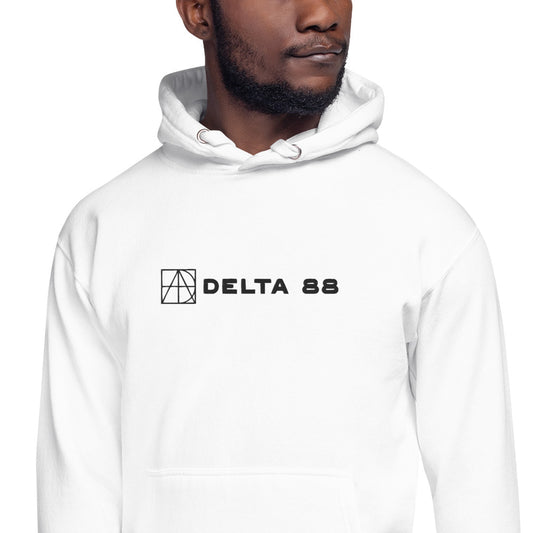 Delta 88 White Unisex Hoodie