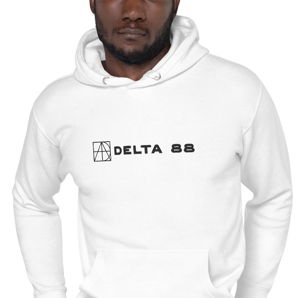 Delta 88 White Unisex Hoodie