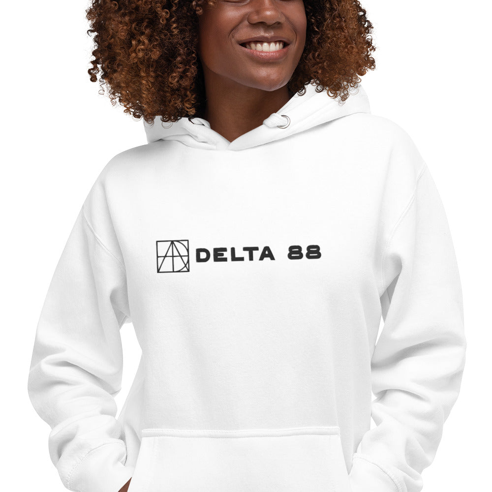 Delta 88 White Unisex Hoodie