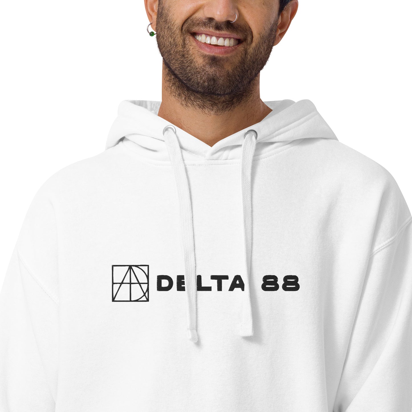 Delta 88 White Unisex Hoodie
