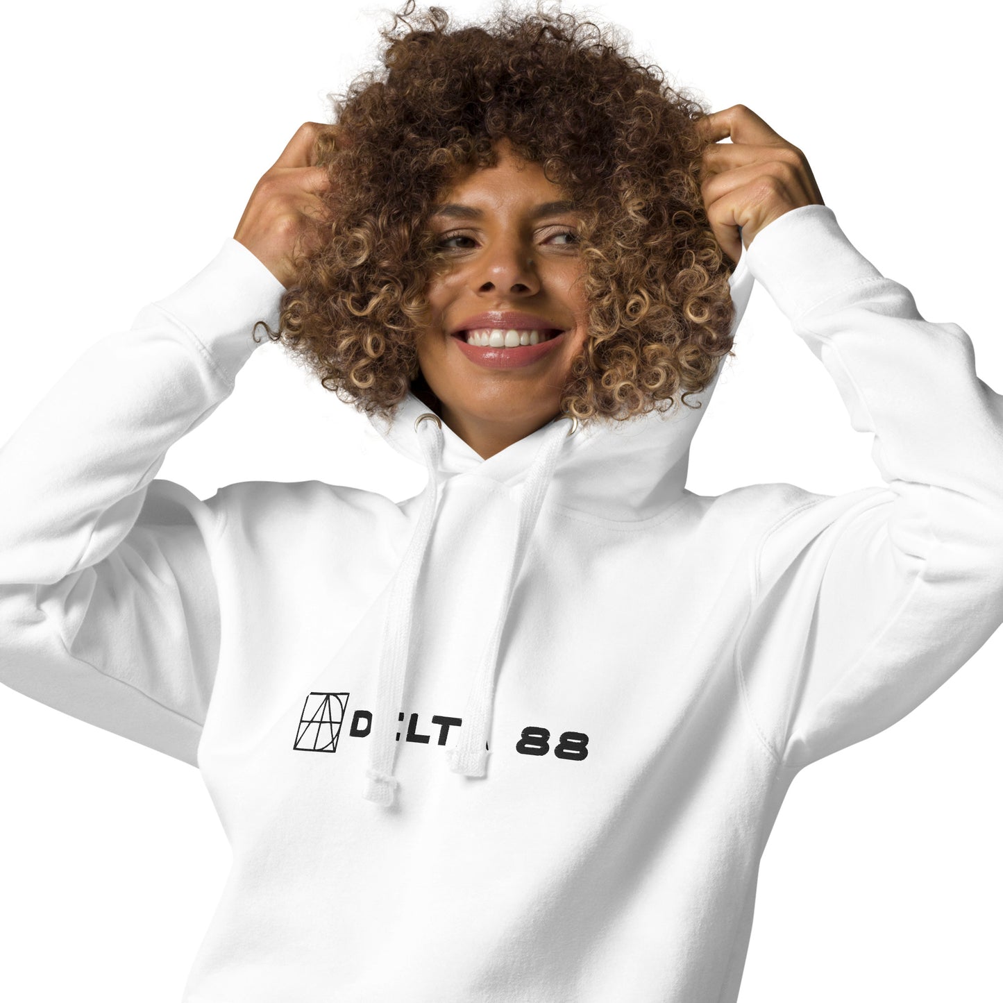 Delta 88 White Unisex Hoodie